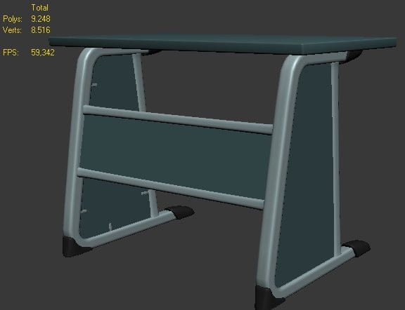 3d table work desk - Table by dark1nqdizyn