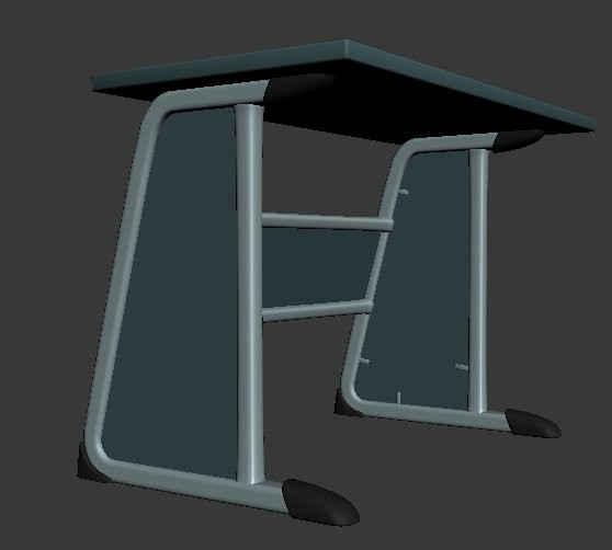 3d table work desk - Table by dark1nqdizyn