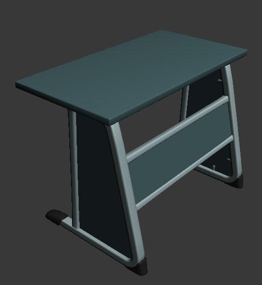 3d table work desk - Table by dark1nqdizyn