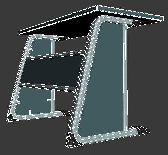3d table work desk - Table by dark1nqdizyn