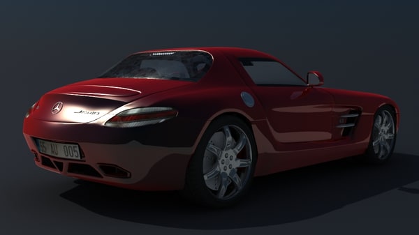 3d model mercedes sls amg - mercedes sls amg... by dmtnt