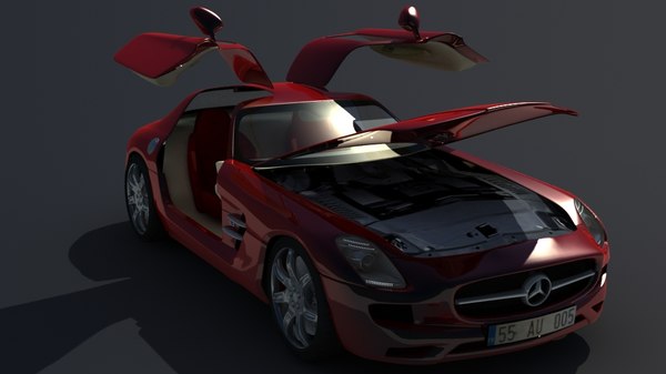 3d model mercedes sls amg - mercedes sls amg... by dmtnt