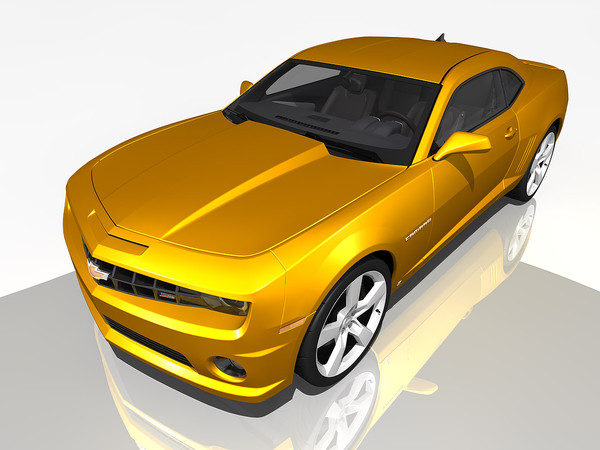 c4d chevrolet camaro 2010 - Chevrolet Camaro SS 2010 by TiRex3D