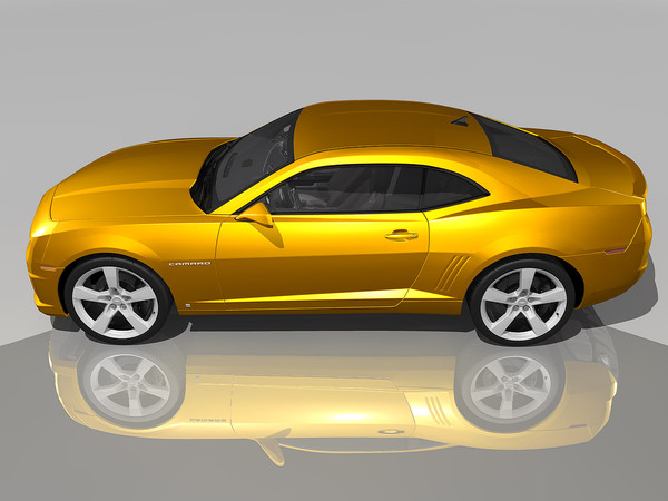 c4d chevrolet camaro 2010 - Chevrolet Camaro SS 2010 by TiRex3D