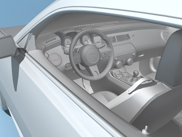 c4d chevrolet camaro 2010 - Chevrolet Camaro SS 2010 by TiRex3D