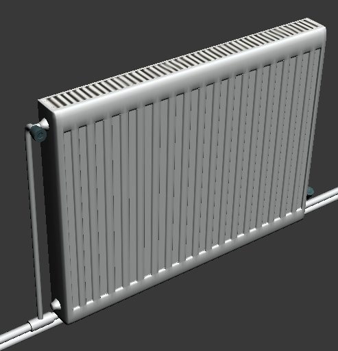 3d natural gas heater model - radiator by dark1nqdizyn