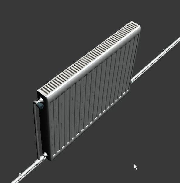 3d natural gas heater model - radiator by dark1nqdizyn