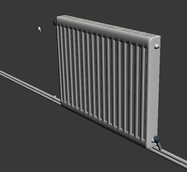 3d natural gas heater model - radiator by dark1nqdizyn
