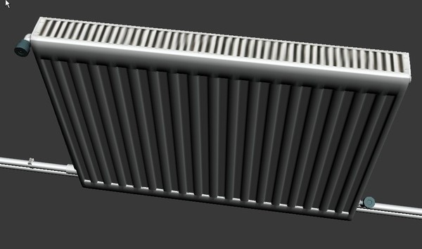 3d natural gas heater model - radiator by dark1nqdizyn