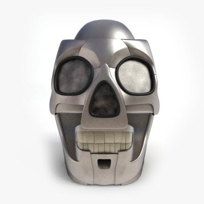 max metallic skull - Metal Skull by shank3d