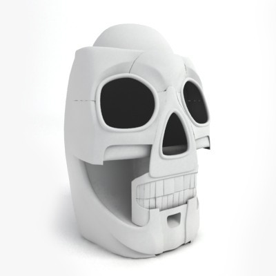 max metallic skull - Metal Skull by shank3d