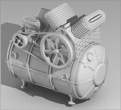 3d compressor model - Compressor by Litarvan