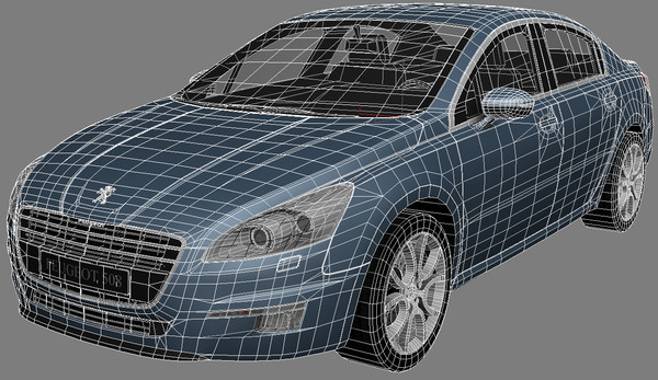 3d peugeot 508 - Peugeot 508 by mk2design