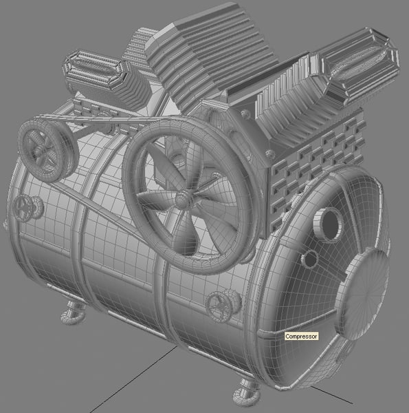 3d compressor model - Compressor by Litarvan
