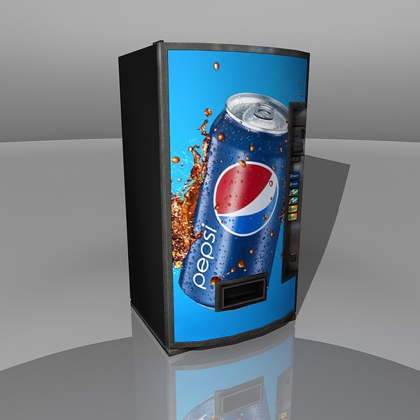 3d model of pepsi vending machine - Vending Machine Pepsi by TiRex3D