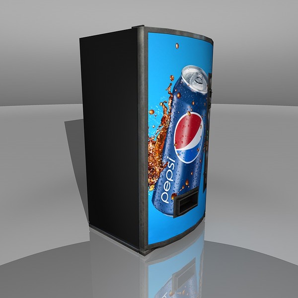 3d model of pepsi vending machine - Vending Machine Pepsi by TiRex3D