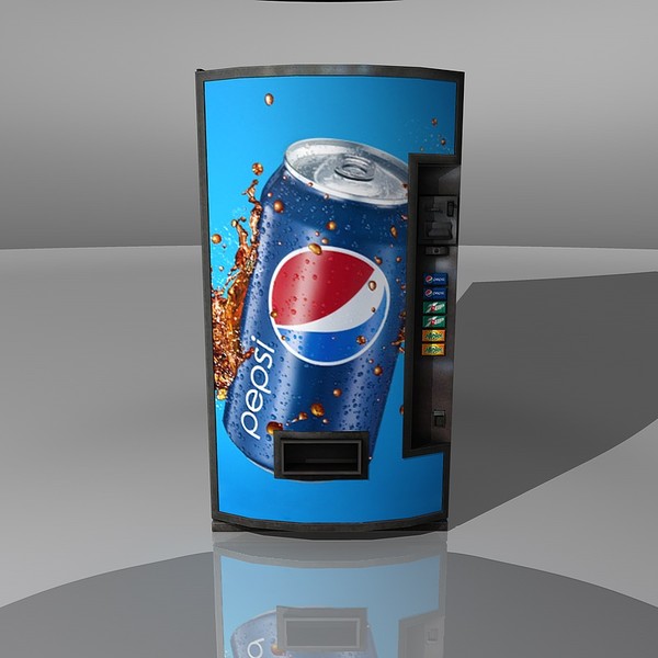 3d model of pepsi vending machine - Vending Machine Pepsi by TiRex3D