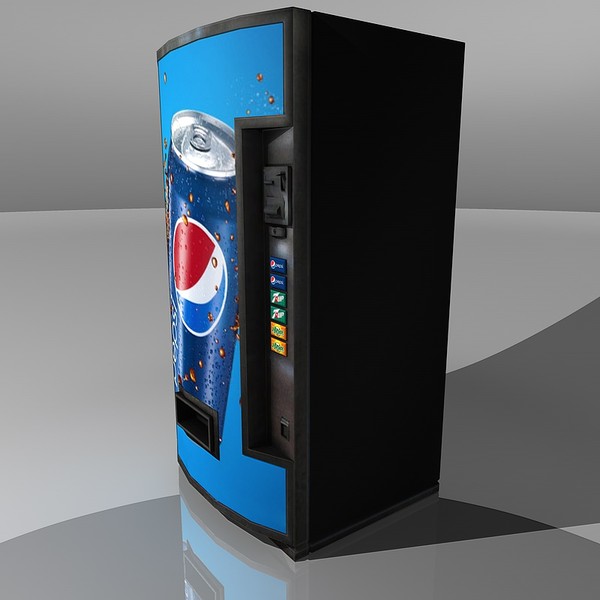 3d model of pepsi vending machine - Vending Machine Pepsi by TiRex3D