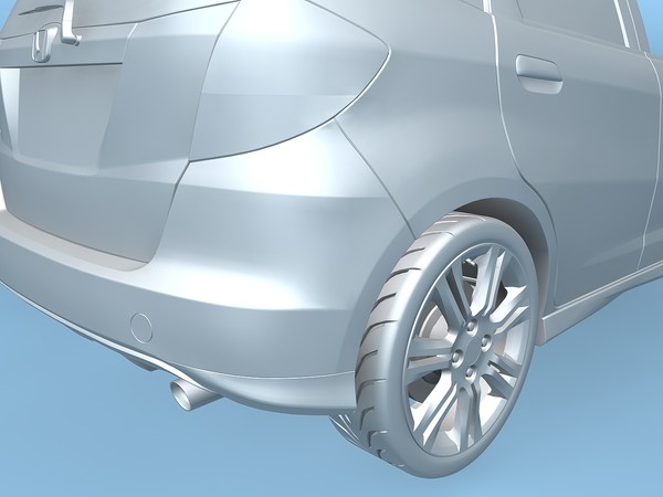 maya honda fit sport 2009 - Honda Fit Sport 2009 by TiRex3D