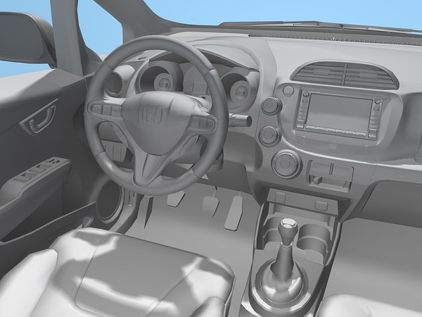 maya honda fit sport 2009 - Honda Fit Sport 2009 by TiRex3D
