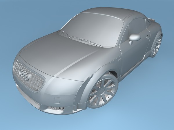 3d model audi tt quttro 2005 - Audi TT quttro 2005 by TiRex3D