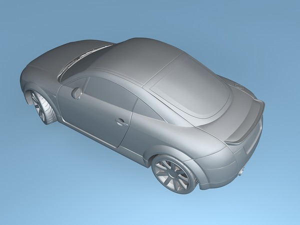 3d model audi tt quttro 2005 - Audi TT quttro 2005 by TiRex3D