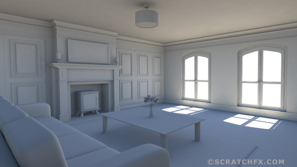 apartment livingroom room 3d max - APARTMENT by ScratchFX