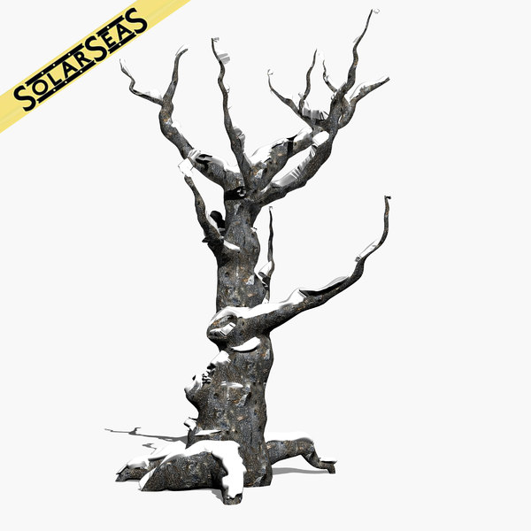 3d scanline winter tree snow seamless model - Winter Tree with Snow by solarseas