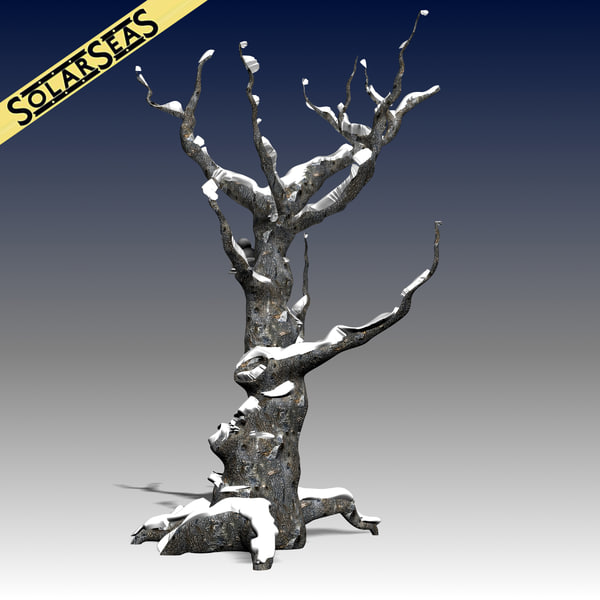 3d scanline winter tree snow seamless model - Winter Tree with Snow by solarseas