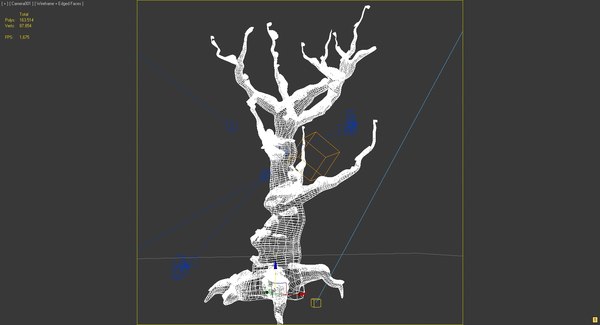 3d scanline winter tree snow seamless model - Winter Tree with Snow by solarseas