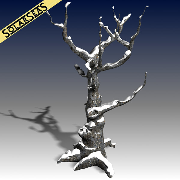 3d scanline winter tree snow seamless model - Winter Tree with Snow by solarseas