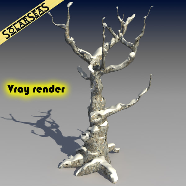 3d scanline winter tree snow seamless model - Winter Tree with Snow by solarseas