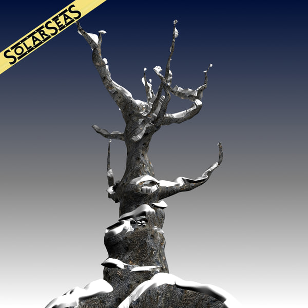 3d scanline winter tree snow seamless model - Winter Tree with Snow by solarseas