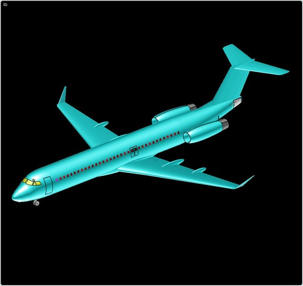 fokker solid assembly 100 3d dwg - Fokker 100 Next Gen Solid Assembly Model by RodgerSaintJohn