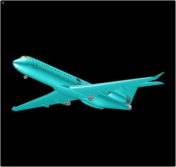 fokker solid assembly 100 3d dwg - Fokker 100 Next Gen Solid Assembly Model by RodgerSaintJohn