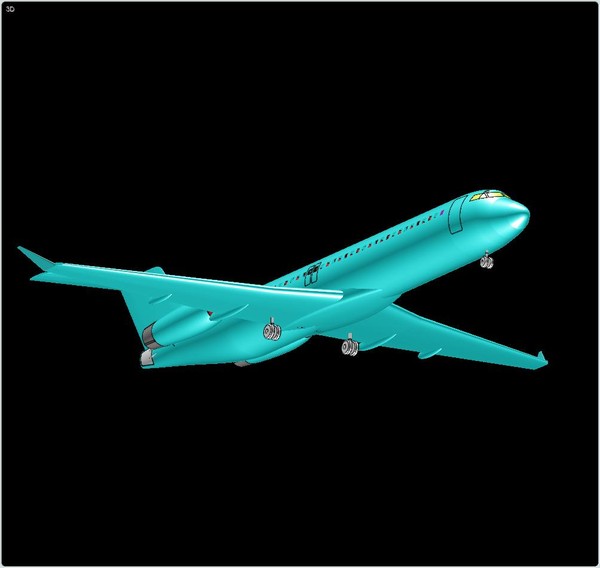 fokker solid assembly 100 3d dwg - Fokker 100 Next Gen Solid Assembly Model by RodgerSaintJohn