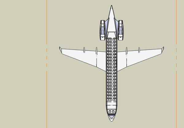 fokker solid assembly 100 3d dwg - Fokker 100 Next Gen Solid Assembly Model by RodgerSaintJohn