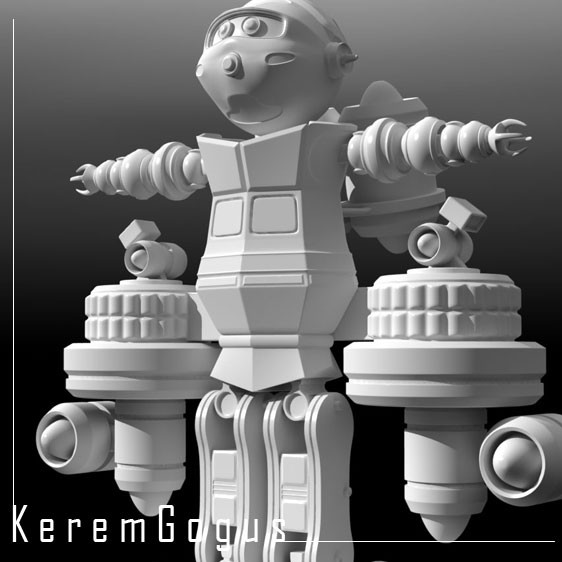 x modo motion graphics - Mini Robot by KeremGogus