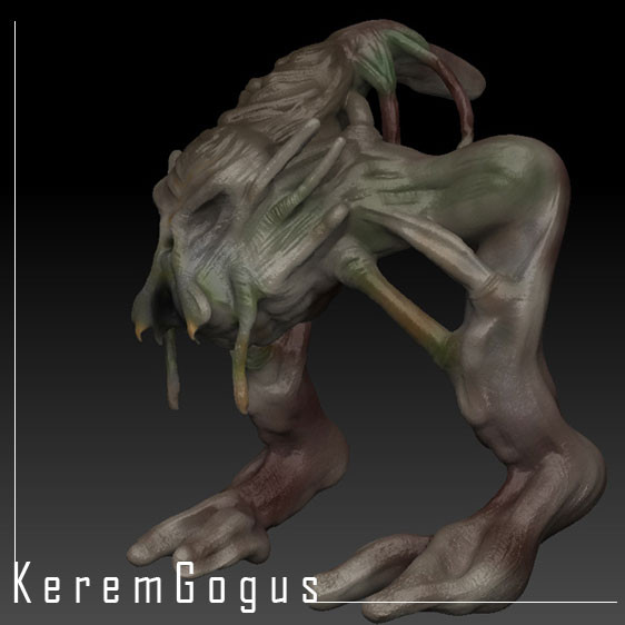 3d model monster creature - The Creature by KeremGogus