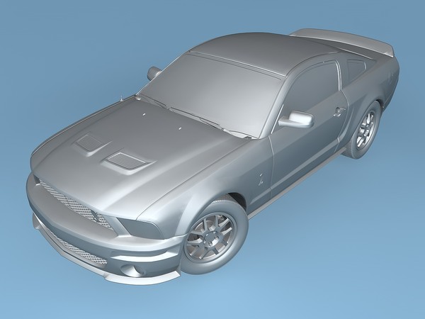 maya mustang shelby gt500 2007 - Ford Mustang Shelby GT500 (2007) by TiRex3D