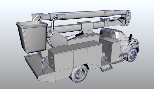 maya gmc topkick 750 truck - GMC Topkick 750 Truck by damaggio