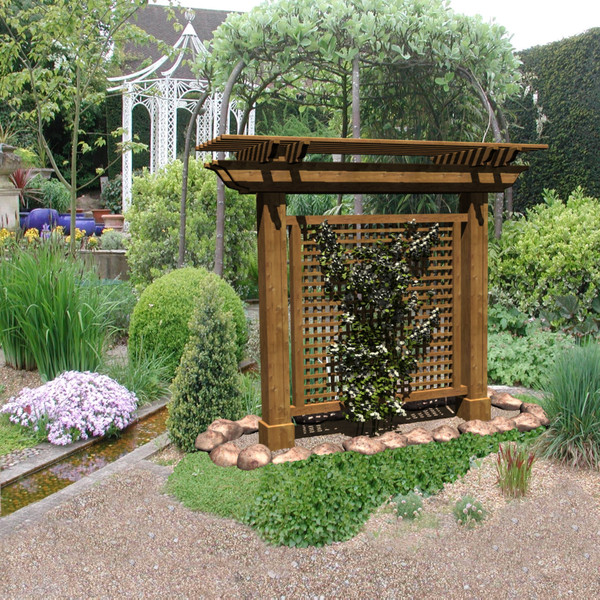 3d model of pergola trellis - Pergola Trellis... by chaosfractal