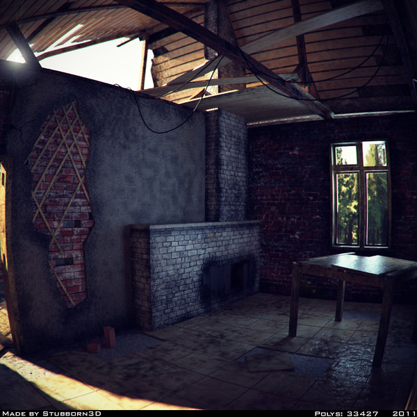maya destroyed building - Destroyed and not Destroyed Building by Stubborn3D
