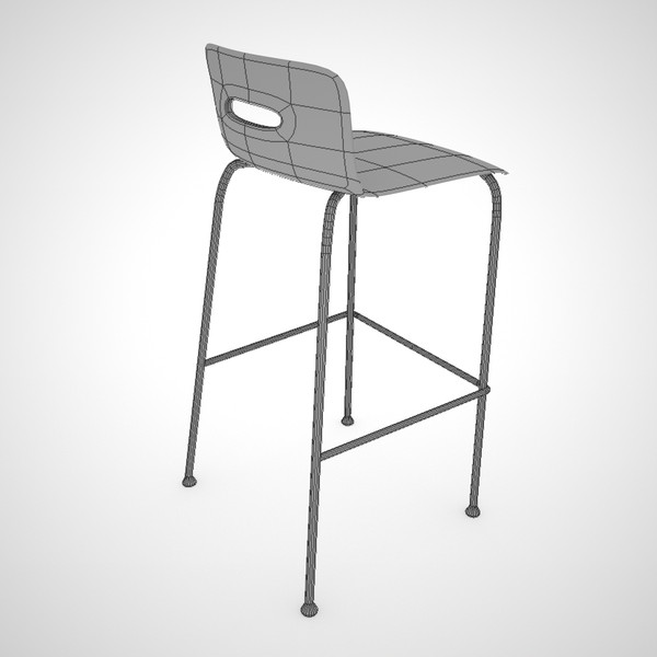 modern bar stool 3d 3ds - Casper Bar Stool by CTA AE