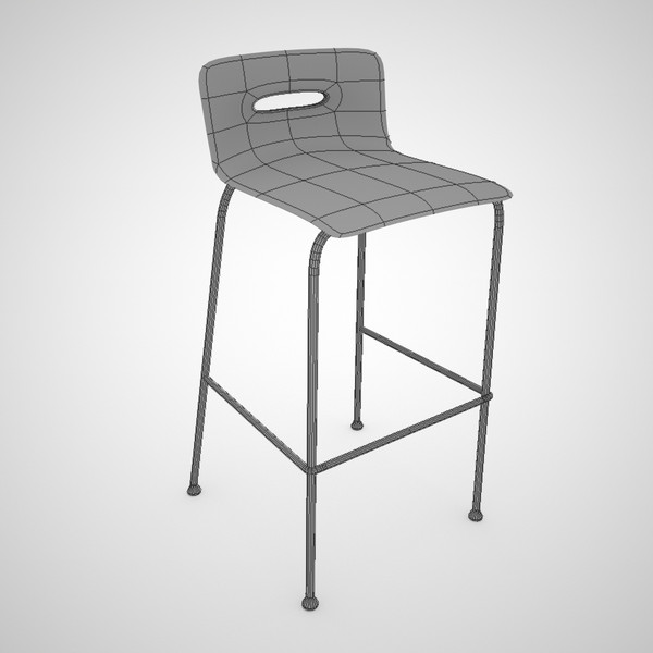modern bar stool 3d 3ds - Casper Bar Stool by CTA AE