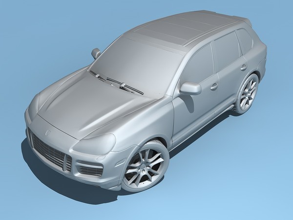 3d model of porsche cayenne turbo s - Porsche Cayenne Turbo S 2009 by TiRex3D