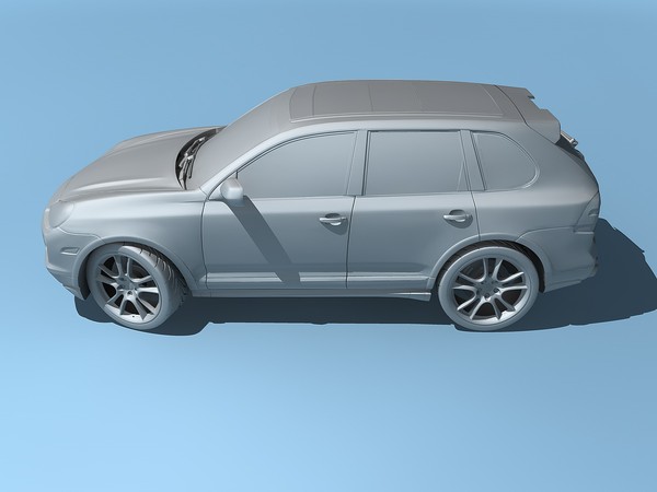 3d model of porsche cayenne turbo s - Porsche Cayenne Turbo S 2009 by TiRex3D