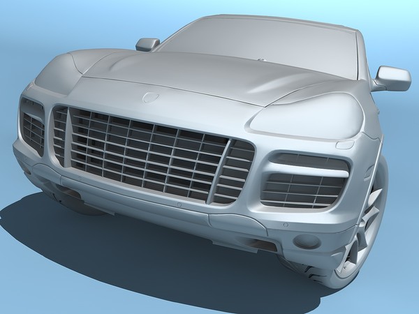 3d model of porsche cayenne turbo s - Porsche Cayenne Turbo S 2009 by TiRex3D