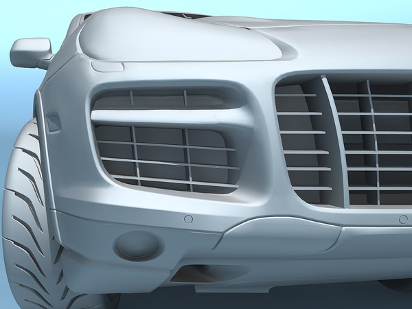 3d model of porsche cayenne turbo s - Porsche Cayenne Turbo S 2009 by TiRex3D