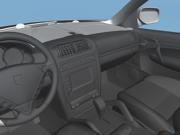 3d model of porsche cayenne turbo s - Porsche Cayenne Turbo S 2009 by TiRex3D
